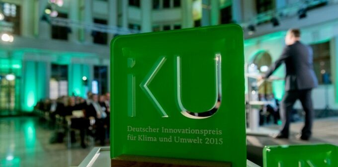 Die Verleihung vom Deutschen Innovationspreis für Klima und Umwelt im Jahr 2015